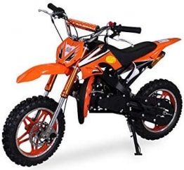 Kinder Mini Crossbike Delta 49 cc 2-takt Dirt Bike Dirtbike Pocket Cross (Orange) - 1